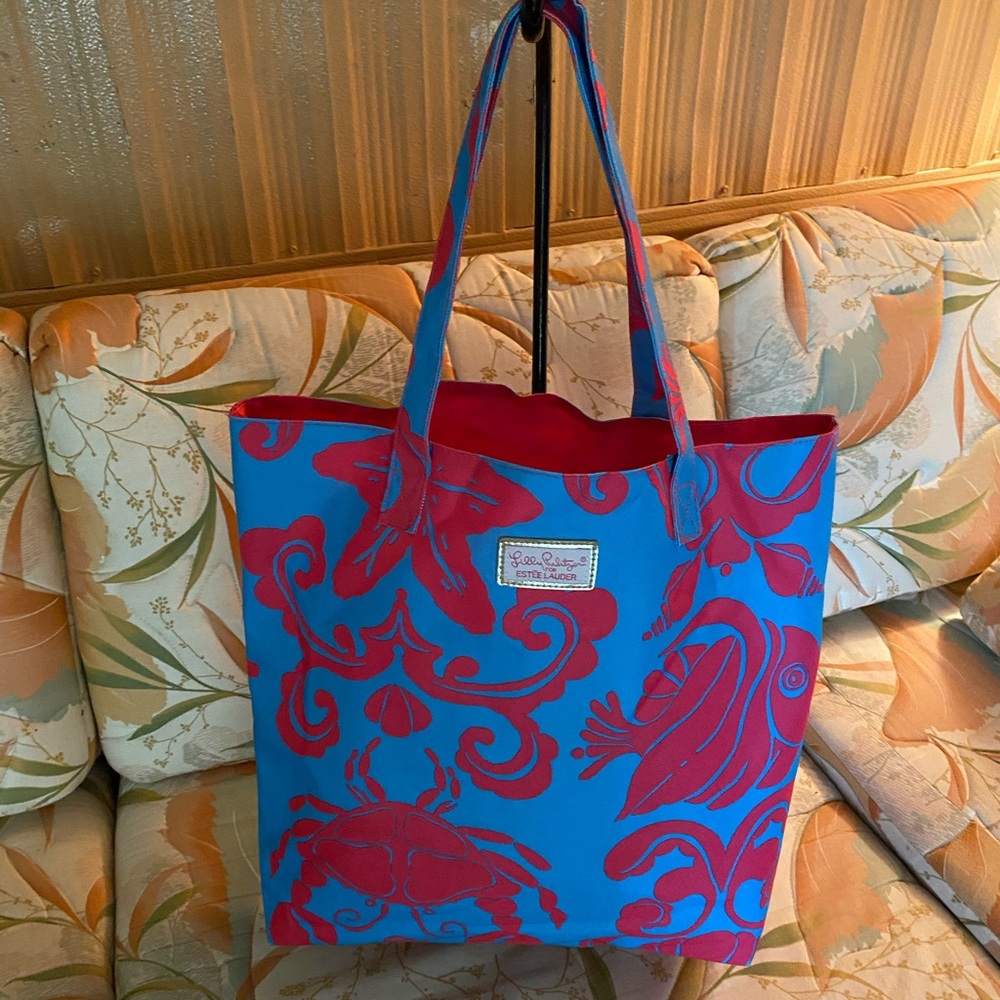 Lilly Pulitzer Estée Lauder tote bag